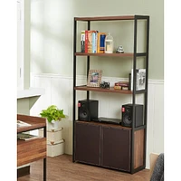 Streamdale Furniture Sara Bookcase In Pu, & Sandy