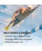 Finis Edge Fins Swimming Fins for Men and Women - 100% Silicone Swim Fins to Improve Form and Strength