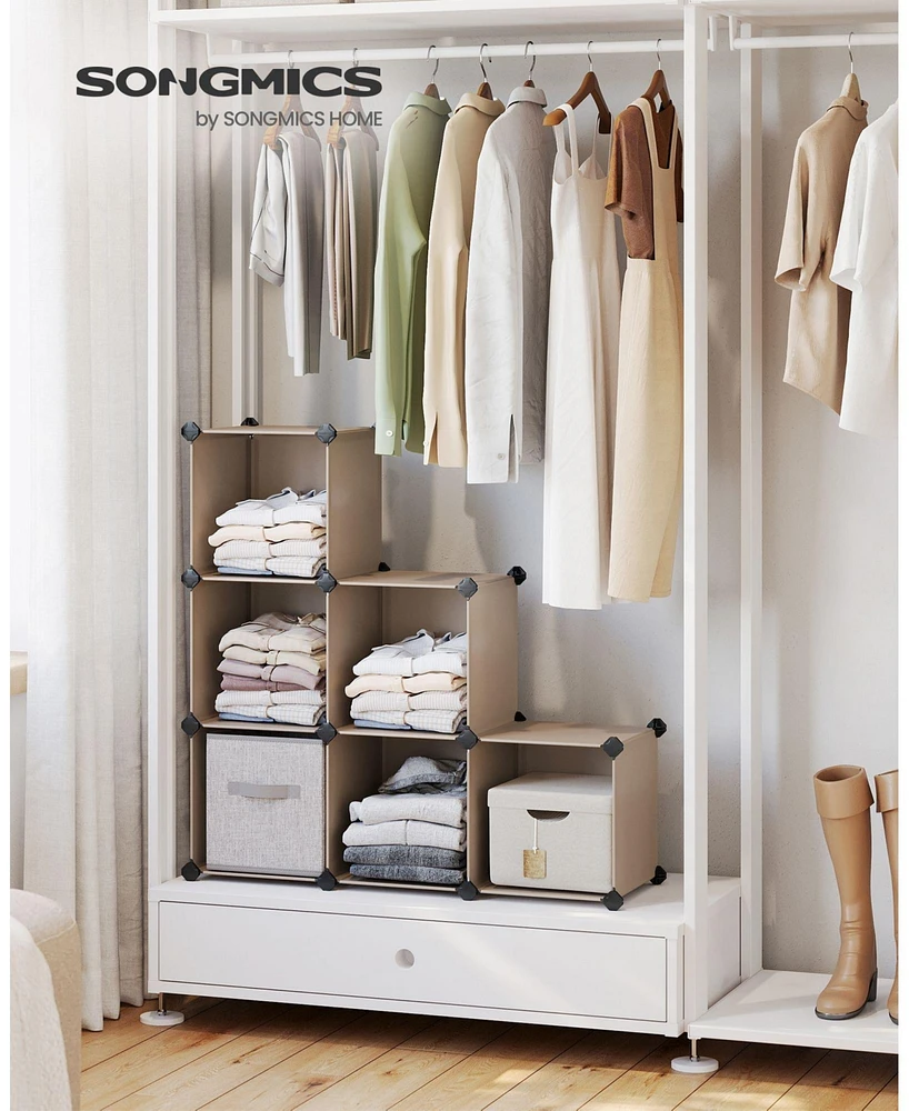 Slickblue 6-cube Storage Organizer, Diy Plastic Closet Cabinet, Shelving