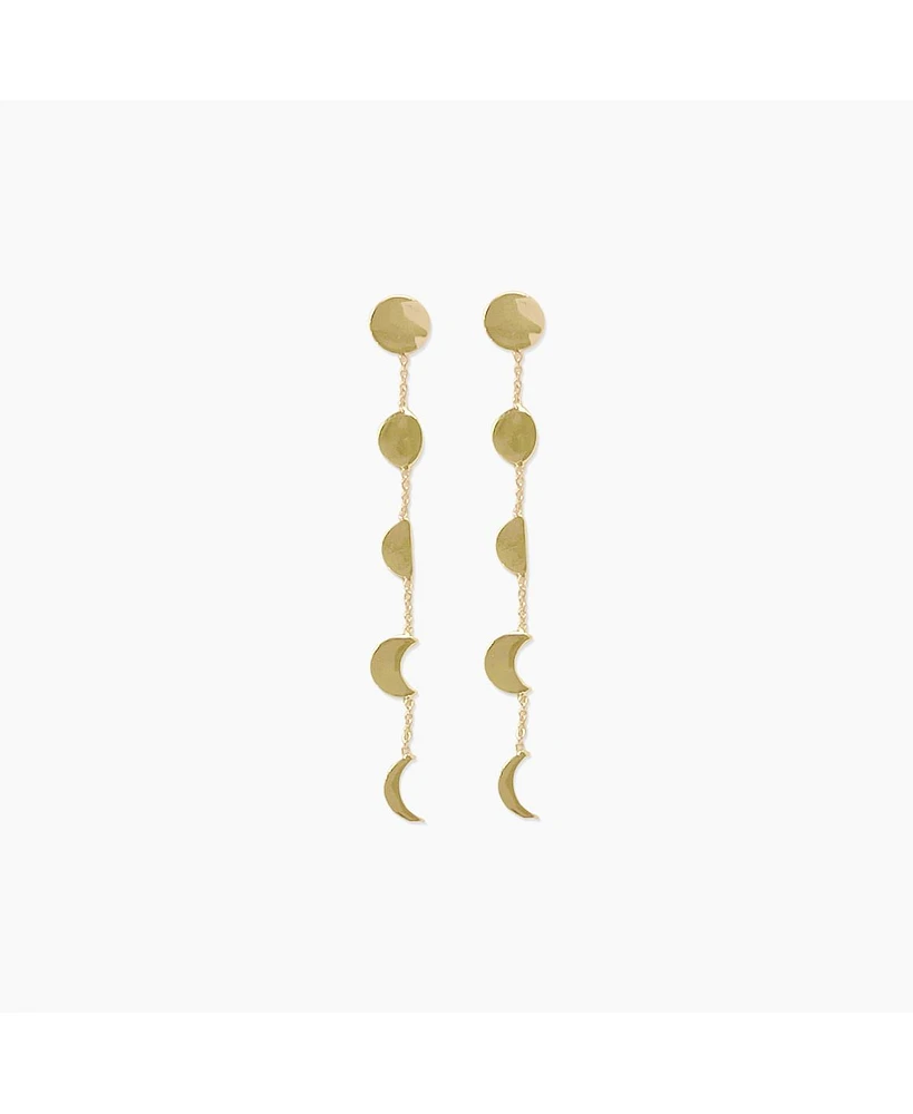 sanctuaire Sanctuary Project by Moon Phases Chain Earrings Gold