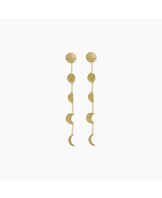 sanctuaire Sanctuary Project by Moon Phases Chain Earrings Gold