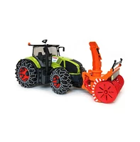 Bruder 1/16 Claas Axion Tractor with Snow Blower & Tire Chains