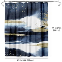 71x74 Abstract Shower Curtain