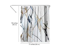 71x74 Abstract Shower Curtain