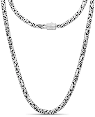 Devata Borobudur Round 5mm Chain Necklace in Sterling Silver