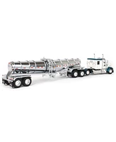 First Gear 1/64 White Teal Kenworth with Polar Tandem-Axle Deep Tank Trailer Dcp