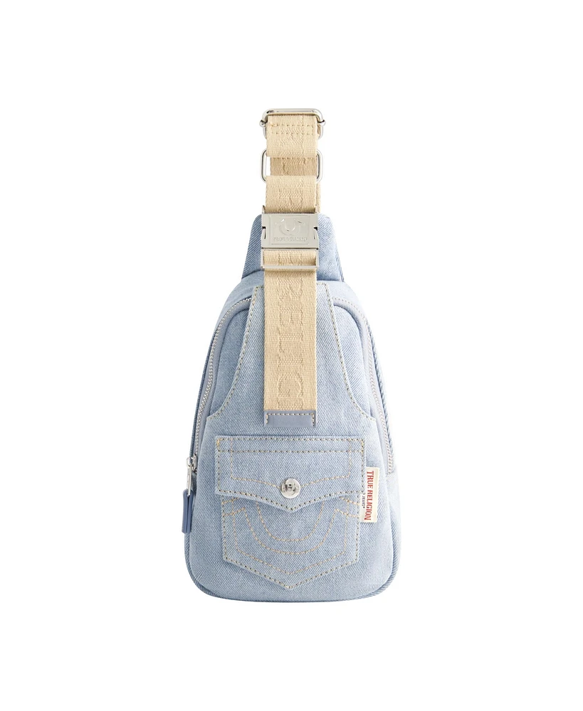 True Religion Denim Sling with Horseshoe Front pocket