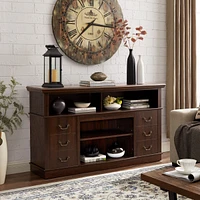 Farmhouse Rustic Tv Stand for Up to 65" Tv