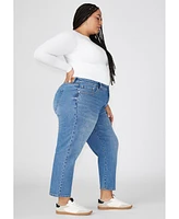 Eloquii Plus The Naomi Comfort Stretch Straight Jean Crop