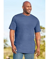 Boulder Creek Big & Tall by KingSize Heavyweight Longer-Length Crewneck T-Shirt