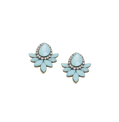 Sohi Women's Stone Drop Earrings