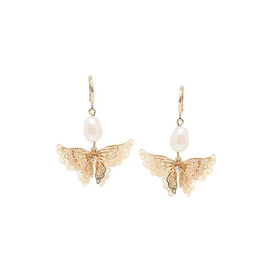 Sohi Women's Butterfly Drop Earrings