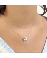 The Lovery Mother of Pearl and Gold Infinity Necklace 14K Gold