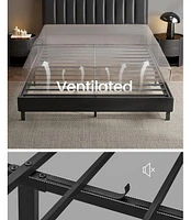 Slickblue Led Bed Frame Storage Headboard And Charging Station