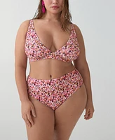 Mango Women's Floral Triangle Bikini