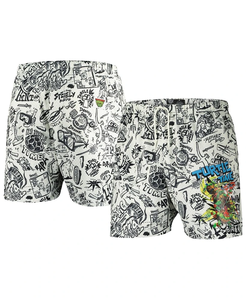 Freeze Max Men's Natural Teenage Mutant Ninja Turtles Turtle Time Mesh Shorts