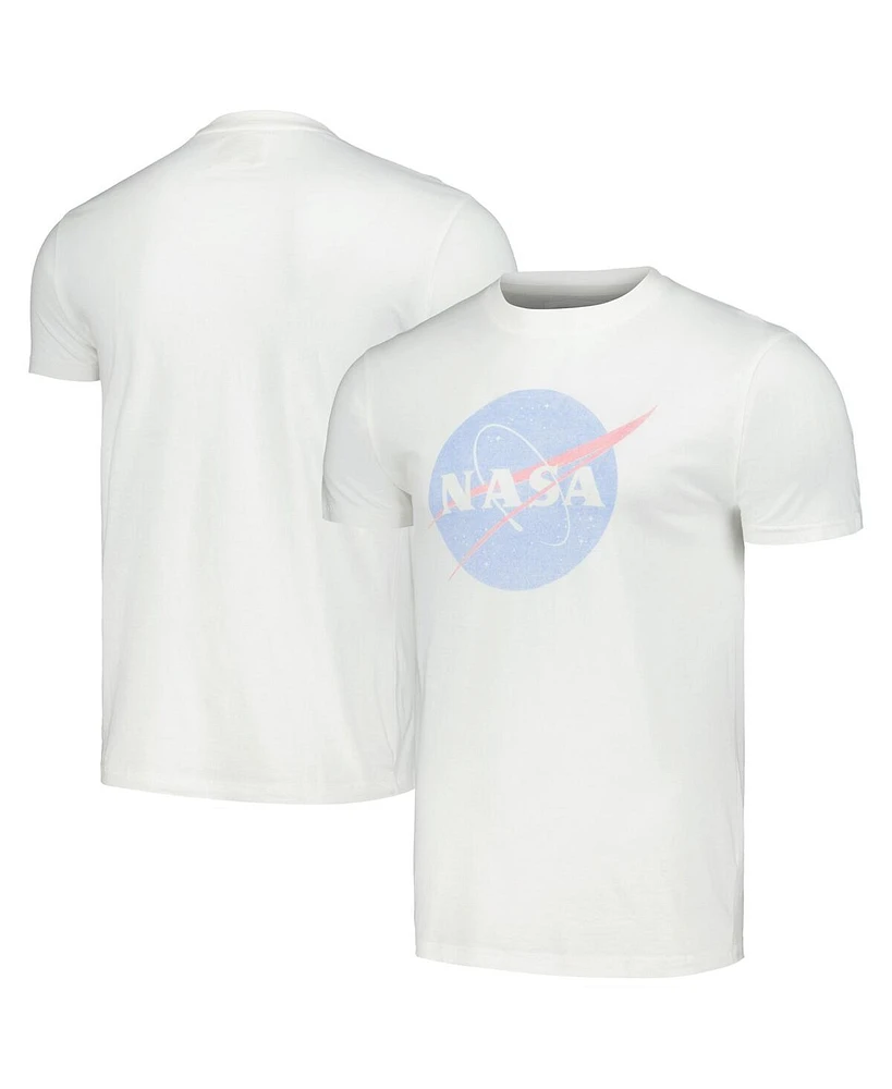 American Needle Men's White Nasa Vintage Like Fade T-Shirt