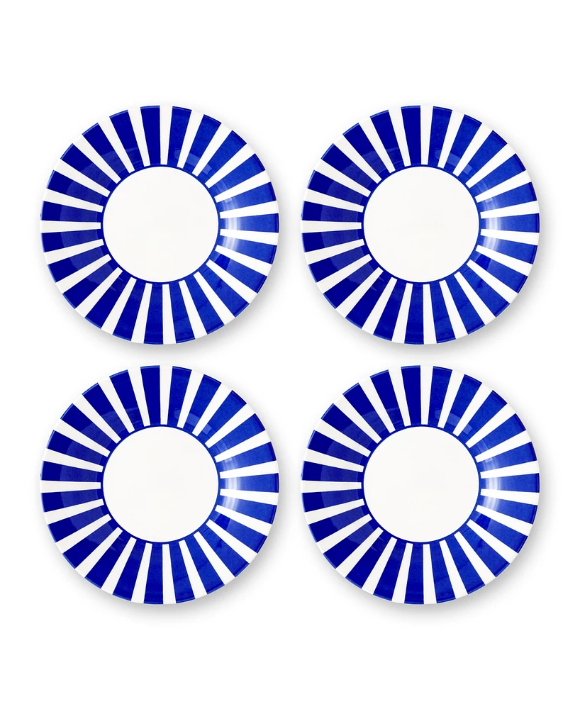 Spode Blue Italian Steccato Bold Stripe Side Plates, Set of 4