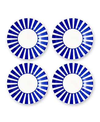 Spode Blue Italian Steccato Bold Stripe Side Plates, Set of 4