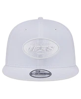 New Era Men's New York Jets Main White on White 9FIFTY Snapback Hat