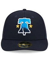 New Era Men's Navy Philadelphia Phillies 2024 City Connect Low Profile 59FIFTY Fitted Hat