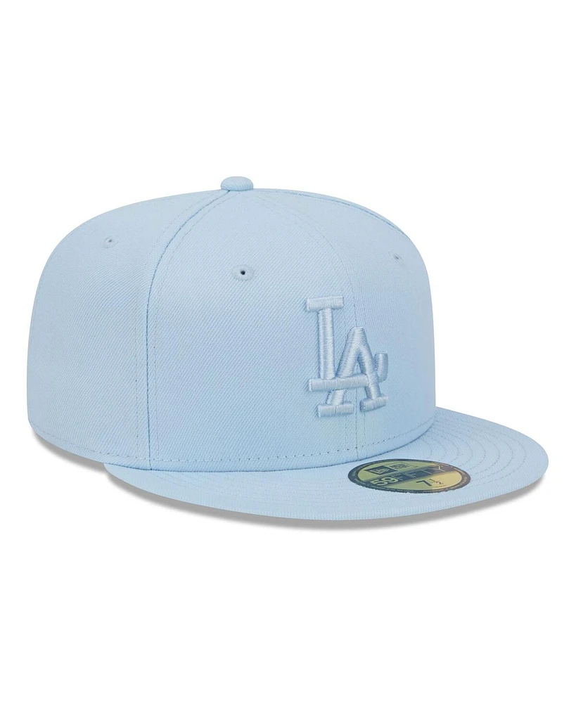New Era Men's Light Blue Los Angeles Dodgers Spring Color 59FIFTY Fitted Hat