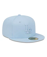 New Era Men's Light Blue Los Angeles Dodgers Spring Color 59FIFTY Fitted Hat