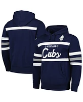 Mitchell & Ness Men's Navy Chicago Cubs Head Coach Pullover Hoodie