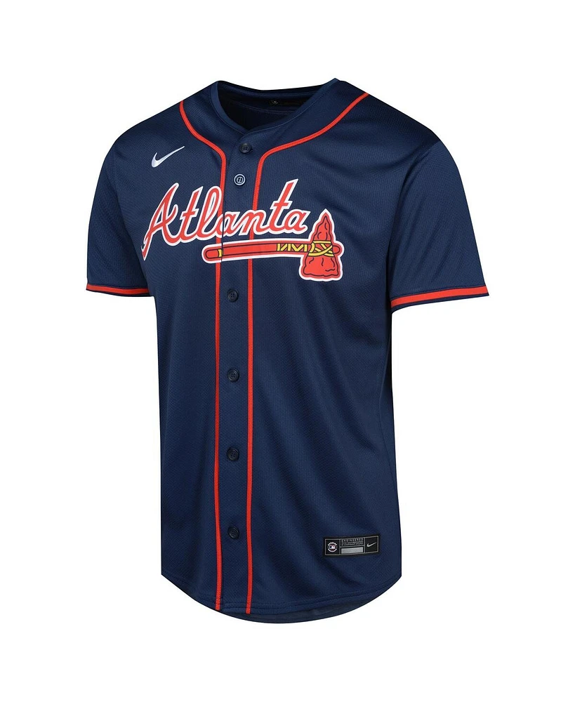 Nike Big Boys and Girls Matt Olson Navy Atlanta Braves Alternate Limited Player Jersey