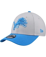 New Era Big Boys and Girls Silver/Blue Detroit Lions League 9FORTY Adjustable Hat