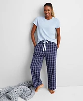 State of Day Women's Printed Poplin Pajama Pants Xs-3X, Created for Macy's