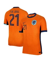 Nike Men's Frenkie de Jong Orange Netherlands National Team 2024 Home Authentic Jersey