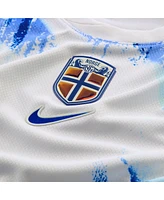 Nike Youth Erling Haaland White Norway National Team 2024 Away Replica Jersey