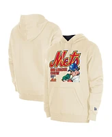 New Era Men's Cream New York Mets Big League Chew Pullover Hoodie