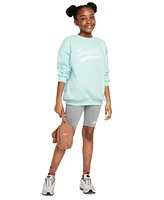 Nike Big Girls' Sportswear Club Fleece Oversized Crewneck Sweatshirt