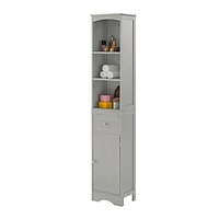 Freestanding Bathroom Cabinet with Drawer and Adjustable Shelf