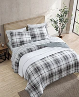 Eddie Bauer Alder Plaid Reversible 3 Piece Quilt Set, King