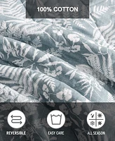 Eddie Bauer Fern Garden Reversible Piece Quilt Set