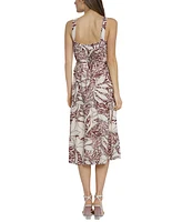 Maggy London Women's Printed Tiered Tie-Waist Sundress