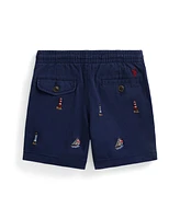 Polo Ralph Lauren Toddler and Little Boys Prepster Embroidered Chino Shorts