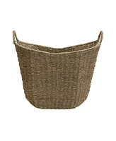 Household Essentials Natural Seagrass Basket with Handles