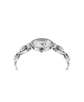 Plein Sport Women's Supernova Two Hand Quartz Silver Stainless Steel Jewelry Clasp closure 34MM