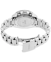 Seiko Men's Chronograph Solar Prospex Speedtimer Stainless Steel Bracelet Watch 42mm