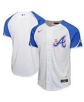 Nike Big Boys and Girls White Atlanta Braves City Connect Limited Jersey