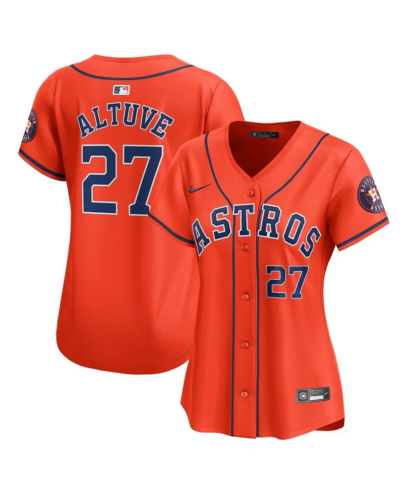 Nike Women's Jose Altuve Orange Houston Astros Alternate Limited Player Jersey