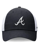 Nike Men's Navy Atlanta Braves Evergreen Club Trucker Adjustable Hat