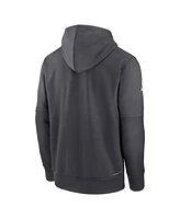 Nike Men's Charcoal New York Mets 2024 City Connect Authentic Collection Practice Performance Pullover Hoodie