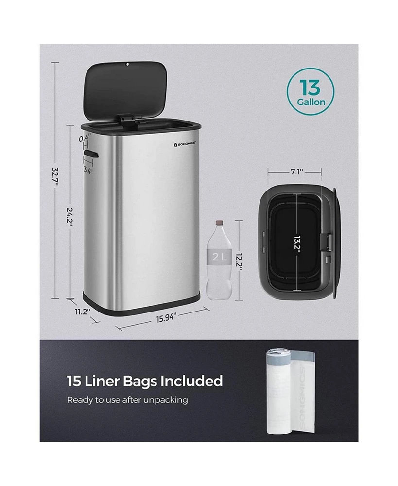 Slickblue 13 Gallon Motion Sensor Trash Can