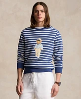 Polo Ralph Lauren Men's Bear Striped Fleece Sweatshirt