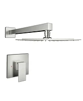 Simplie Fun Wall Mounted Shower Faucet In Brushed Nickel (Valve Included